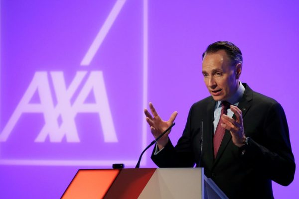 Thomas Buberl, Chief Executive Officer of French insurer AXA, speaks during the company's 2017 annual results presentation in Paris, France, February 22, 2018.  REUTERS/Pascal Rossignol